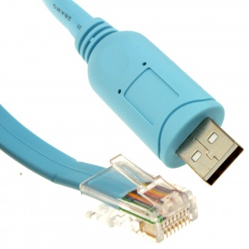 USB to RJ45 Ethernet Console Cable FTDI Chip Cisco Compatible 1.8m