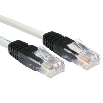 Network Ethernet Cat-5E UTP Crossover Cable RJ45 Lead 0.5m