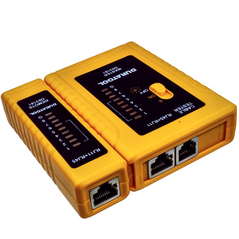 LAN Network Cable Tester for RJ45 Ethernet & RJ11/RJ12 ADSL Leads