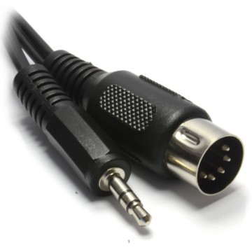 5 Pin Din Plug To 3.5mm Jack Stereo Plug Audio Cable 0.5m 50cm