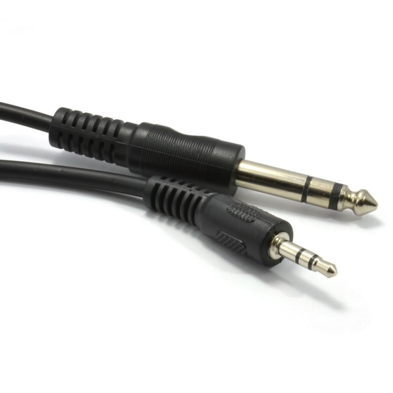 Stereo audio cable XLR 3-pin male to TRS jack 6.3mm male 3m