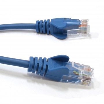 Blue Network Ethernet RJ45 Cat5E-CCA UTP PATCH 26AWG Cable 25cm 0.25m