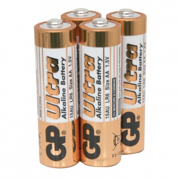 GP AA 1.5V Ultra High Performance Alkaline Battery [4 Pack]