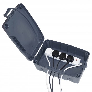 Outdoor IP54 Waterproof Wall Mount Electrical Box for 7 10.5mm Cables