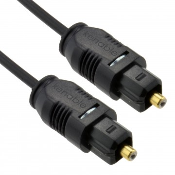 TOSLINK to MiniPlug Optical Cable with Metal Connectors for Digital Au -  Benchmark Media Systems