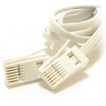 BT 6 Wire 631A Plug to 6 Wire Male Plug Telephone Cable 5m