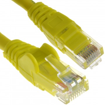 C6 CAT6-CCA UTP RJ45 Ethernet LSZH Networking Cable Yellow  0.5m