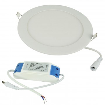 Ultra Slim 24W LED 225mm Ceiling Downlight 3000K Warm White 1840lm with Driver