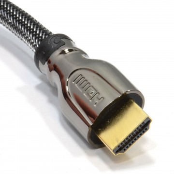 PRO Braided HDMI High Speed HD TV 1080P Cable Metal Ends   0.5m 50cm