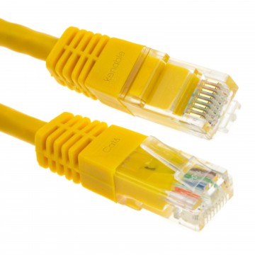 Ethernet Network Cable Cat6 GIGABIT RJ45 COPPER Internet Patch Lead Yellow 20m