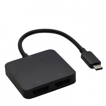 USB Type C to Dual DisplayPort v1.2 MST Adapter 4K 60Hz 2 x Monitors/TVs