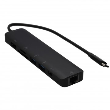 USB Type C to HDMI 4K/Micro SD Card Reader/2 Port HUB/PD 3.0 100W/RJ45 GIG