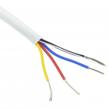 Alarme S/écurit/é /& Signal cble 6 C/œur Cuivre 100 m bobine Blanc