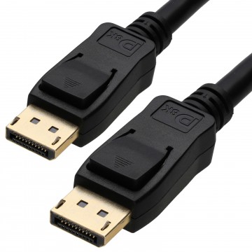 DisplayPort v1.4 HBR3 8K 60Hz 4K 120Hz MST 32.4G HDR Cable Gold 3m