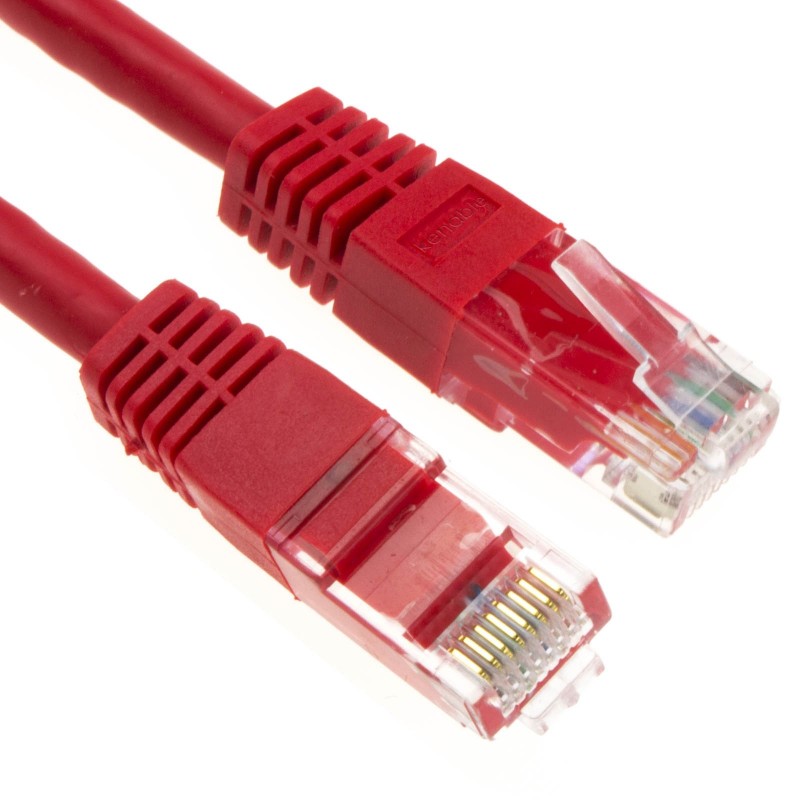 Ethernet Network Cable Cat6 GIGABIT RJ45 COPPER Internet Patch Lead Red  3m