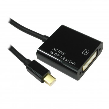 Mini-DisplayPort to DVI Socket Cable Active Adapter UHD 4K x 2K 3D TV