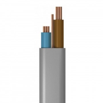 6mm Twin & Earth Mains Power Cable Flat Grey upto 47A - 10m
