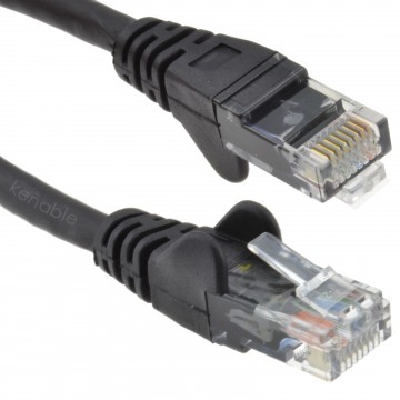 C6 CAT6-CCA UTP RJ45 Ethernet LSZH Networking Cable Black 25m