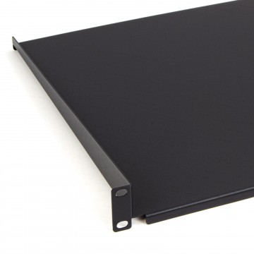 Fixed Cantilever Shelf 1U 350mm Deep Black 19 inch Data Cabinet Rack