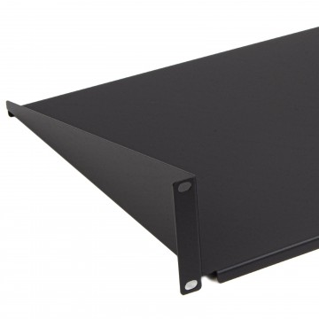 Fixed Cantilever Shelf 2U 350mm Deep Black 19 inch Data Cabinet Rack