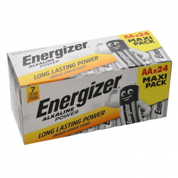 Energizer AA LR6 Batteries Long Lasting Power 7 Year Shelf Life [24 Pieces]
