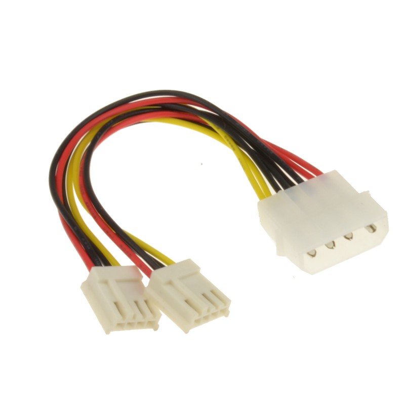 verkoper thema Goodwill Power Splitter Cable - 4 pin Molex to 2 x 4 pin (Floppy) Plugs