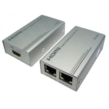 HDMI Extender over Ethernet RJ45 Cable HiRes upto 50m @ 1080p