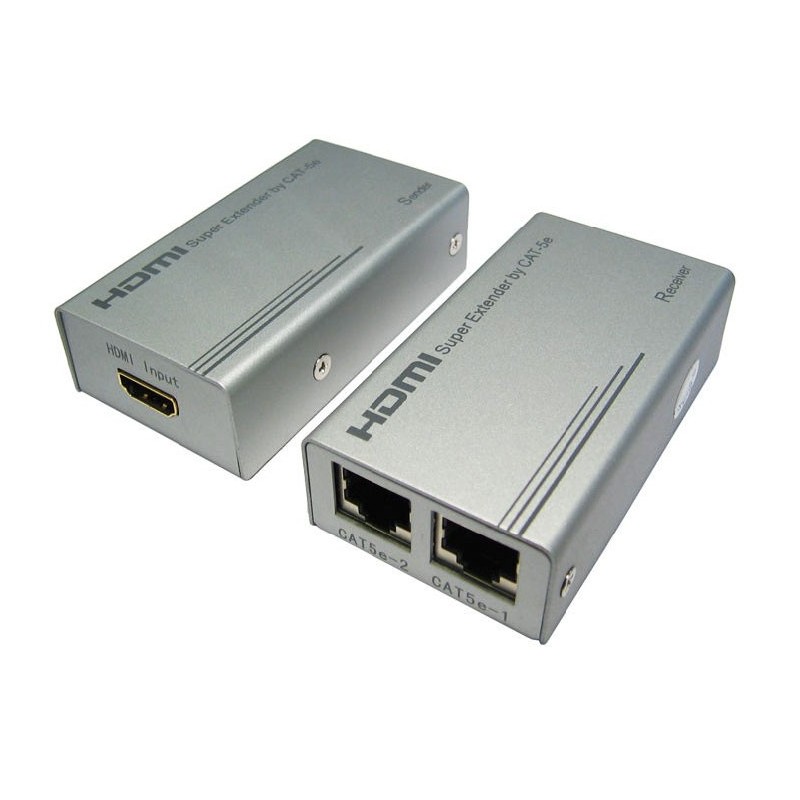 HDMI Extender over Ethernet RJ45 Cable HiRes upto 50m @ 1080p