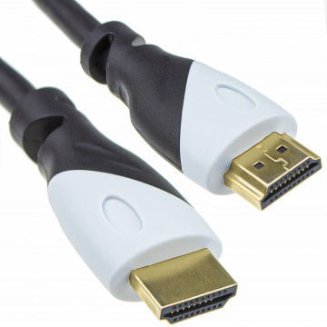 Certified Ultra High Speed HDMI 2.1 Cable 8K@60/4K@120 48Gbps White Plug 1m