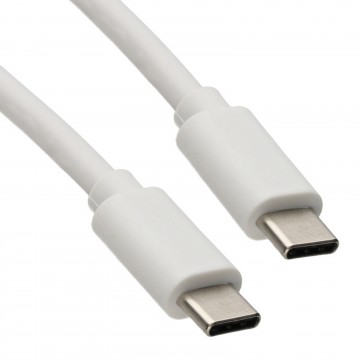 USB 3.1 Type C Charging & Data Transfer Cable 5V 3A 15W 5Gbps White  1m