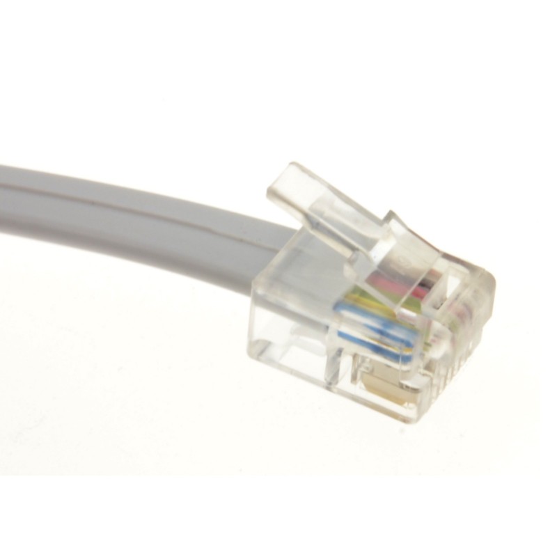 RJ11 with 6 Wire ~3 feet 1m kenable Flat RJ12 6P6C to RJ12 6P6C Cable Plug to Plug 