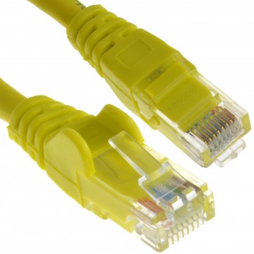 C6 CAT6-CCA UTP RJ45 Ethernet LSZH Networking Cable Yellow  3m