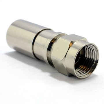 Professional Compression F Type Crimp Plug Connector