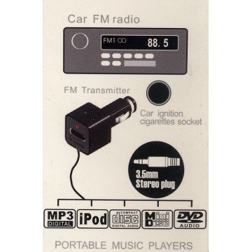 FM Transmiter FM Stereo to iPod Mp3 CD PDA DVD