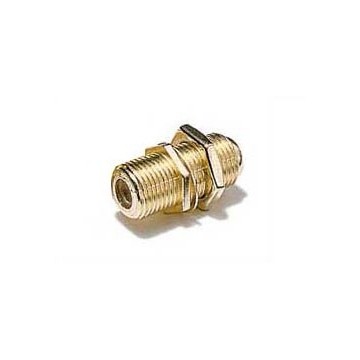 GOLD  HQ F Type Connector Screw COUPLER Join Sky Virgin Cables
