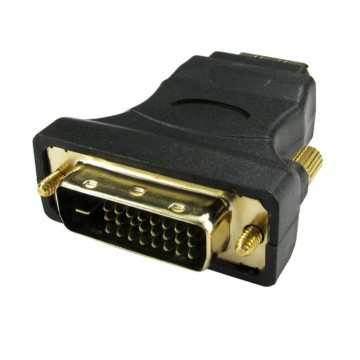 HDMI Female Socket to DVI-D 25 Pin Male Plug Converter Gold