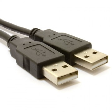 USB 2.0 A to A (Male to Male) High-Speed Black Data Cable 5m