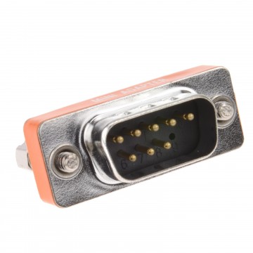 9 Pin Serial Null Modem Adapter RS232 Male Plug to Female Socket Converter