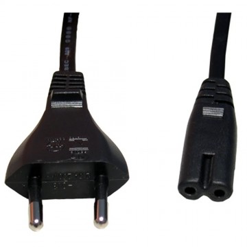 2 Pin Euro Plug to Figure of Eight 8 C7 Plug Power Cable 3m