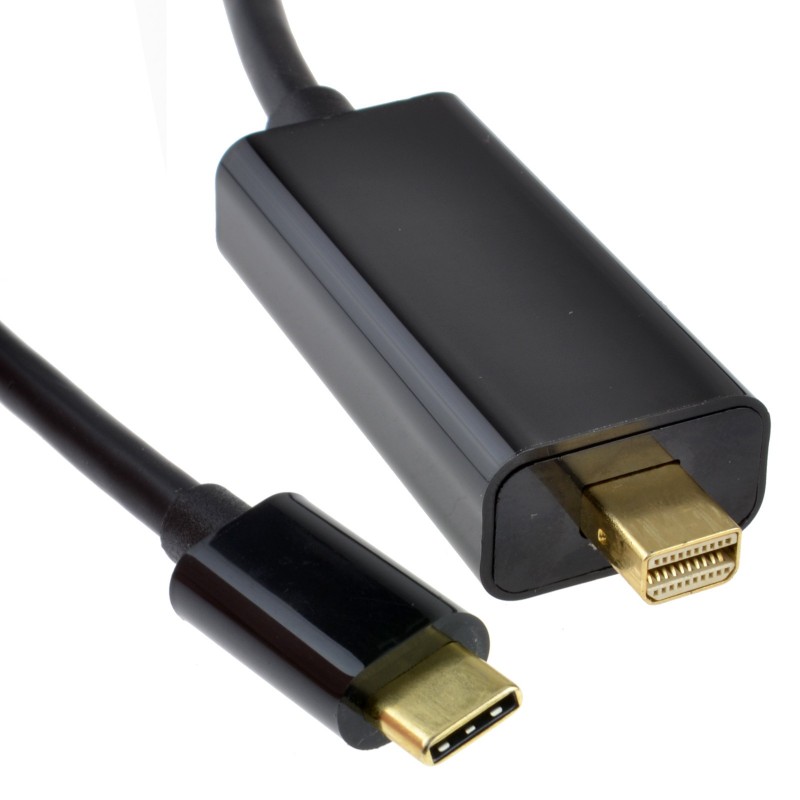 USB 3.1 Type C to Mini DisplayPort 4K 60Hz Adapter Cable Black 2m USB 3.1 Type C to Mini DisplayPort 4K 60Hz Adapter Cable Black 2m