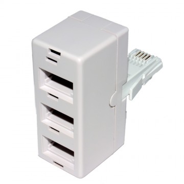 BT Telephone Splitter 3 way Sockets 1 x Socket to 3 BT Phone Lines 431A