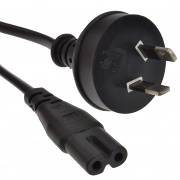 Figure of Eight Fig 8 C7 Plug to New Zealand Australia Power Cord 2m