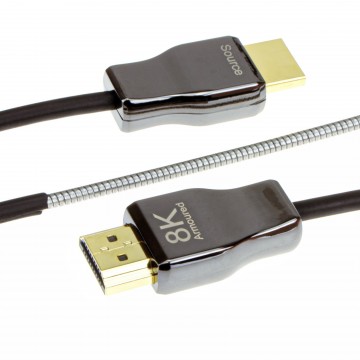 Armoured Outdoor HDMI 2.1 Active Optical Cable AOC 48Gbps 8K60 4K120 30m