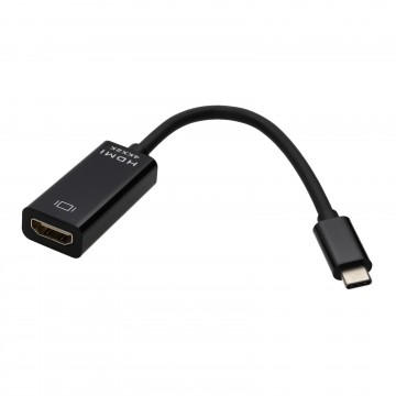 USB 3.1 Type C Male to 4K at 30Hz HDMI Female Socket Display Video Adapter Black