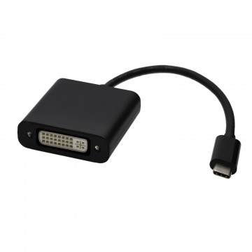 USB 3.1 Type C to DVI-I 24+5 Female 4K 30Hz Display Adapter Converter Black