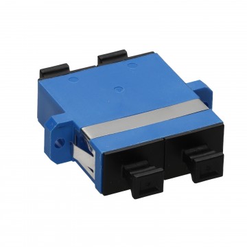 SC  SM Duplex Fibre Optic Patch Panel Mount Gland Coupler Single Mode DX Blue