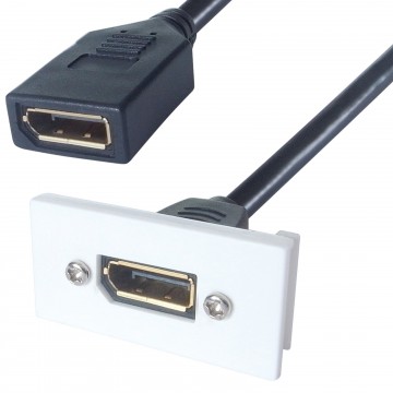 Ready Made Faceplate Module DisplayPort DP Female Socket Panel Mount
