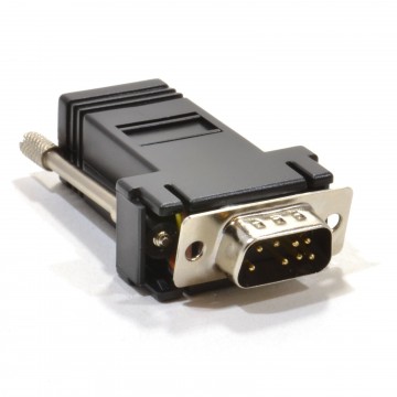 RJ45 Female Socket to 9 pin Serial DB9 Male Plug Adapter