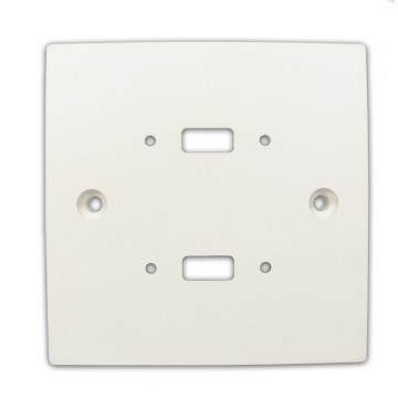 Pre Drilled Mounting Wall Faceplate for TWIN USB Panel Stub White