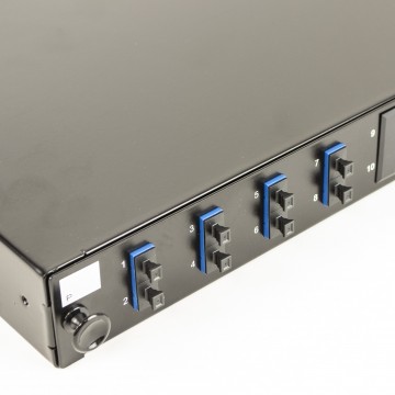 Fibre Optic Patch Panel 12 port with 4 x SC Duplex SM Modules Adapters 8 Fibres